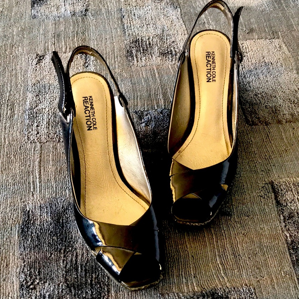 Kenneth Cole Reaction Wedge Heels, Black, 8.5